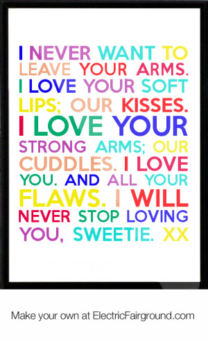... your-soft-lips-our-kisses-I-love-your-strong-arms-our-cud-Framed-Quote