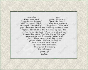 Personalized Poem Birthday Gift Digital by queenofheartgifts