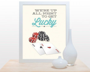 Get Lucky poker print 11x14 Poster wall art decor by noodlehug, $27.00 ...