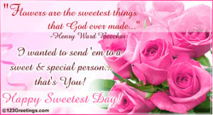 ... to someone very sweet on Sweetest Day with this virtual bouquet