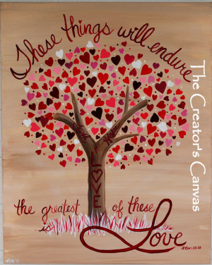 Faith, Hope, and Love Painting. Scripture, Bible Verse, Love and ...