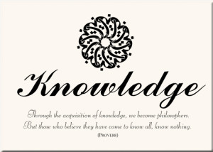 Education and Knowledge.