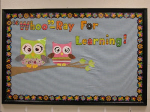 Owl Themed Classroom Bulletin Board | … bulletin boards classroom ...