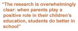 Parent Involvement Quotes School