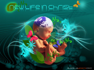 New Life In Christ Abstract With Baby HD Wallpaper