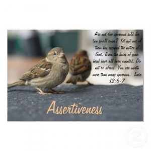 Assertiveness Poster - Sparrows Quote by clearviewstock
