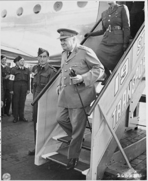_Churchill_steps_off_his_airplane_at_Gatow_Airport_in_Berlin_Germany ...