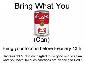 Can Food Drive Flyer