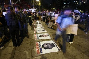 Protesters demonstrate in Mexico City demanding justice in the case of ...