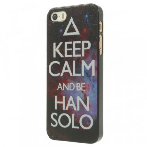 Quote Keep Calm and be Han Solo Hard Shell Cover for iPhone 5s 5 ...
