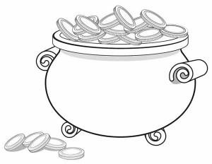 Gold Coin Coloring Page...