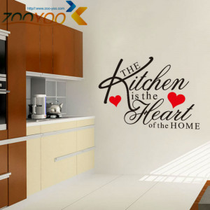 ... Quote Vinyl Art Wall Stickers Mural kitchen decor waterproof tile wall