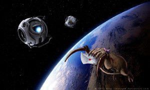 Portal - Space Mail by Sythgara