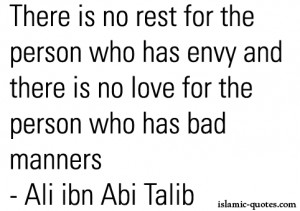 islamic-quotes:No envy and bad manners