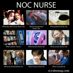 NOC shift nurse- I did this for 3 years!!!