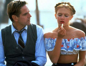 Jeremy Irons and Dominique Swain played Humbert and Lolita in the1997 ...