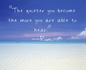 Rumi quote on Powered by Intuition dot com