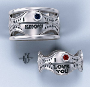 Custom Star Wars Rings Say ‘I Love You, I Know’