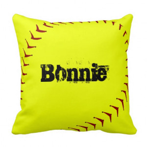 Fastpitch Softball Throw Pillow