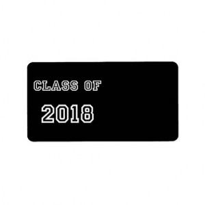 Class of 2018 - Customized Graduation Template Custom Address Labels