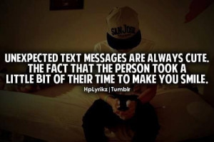 Unexpected text messages