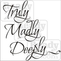 You are here: Home / Love / Truly Madly Deeply