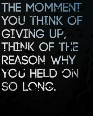 Don't give up..