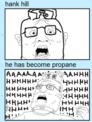 King of the Hill hank hill propane doodle or die