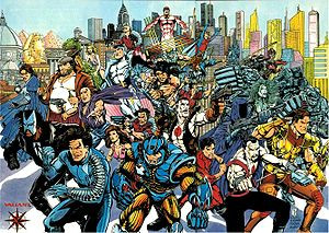 The cast of the original Valiant Universe