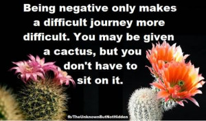 ... Makes A Difficult Journey More Difficult - Positive Thinking Quote