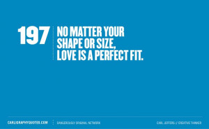 Love is a perfect fit #Quote