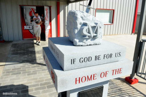 statue causing controversy at the football field at Madison County ...