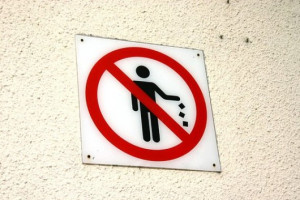 What forms of littering do you get.