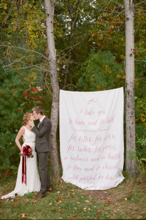 Fall Wedding Backdrop