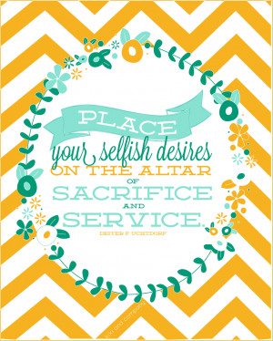 Place your selfish desires. (click on the title to download)