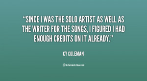 cy coleman quotes