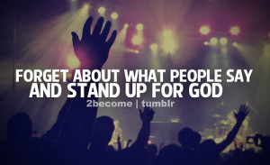 Stand up for God