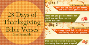Thanksgiving Bible Verses – Free Thanksgiving Countdown Printable