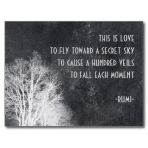 Rumi quote postcard