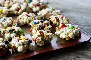 Salty and Sweet No Bake Popcorn Cookies from Foodie with Family