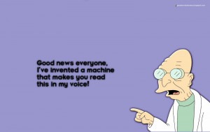 Good News Everyone Futurama...