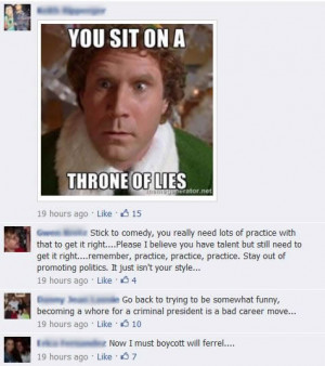 Will Ferrell’s Facebook followers don’t want to ‘get covered ...