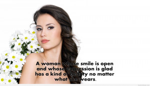 Awesome beauty quote with a women