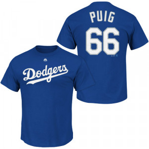 Los Angeles Dodgers Yasiel Puig Name & Number T-Shirt - MLB.com Shop