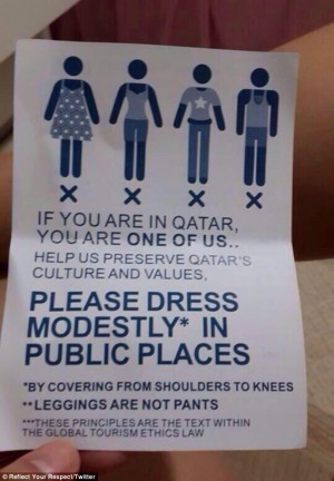 Leggings are NOT pants’: Qatar puts its foot down with dress code as ...