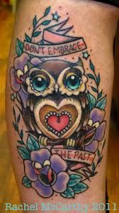 Owl tattoo. I like the quote