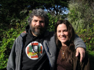 Darryl Cherney and Mary Liz Thomson on break from copying archives ...