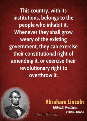 ... government, they can exercise their constitutional right of amending