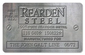 Rearden Steel (Metal Plate) - Indoor Sticker