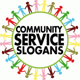 community service slogans